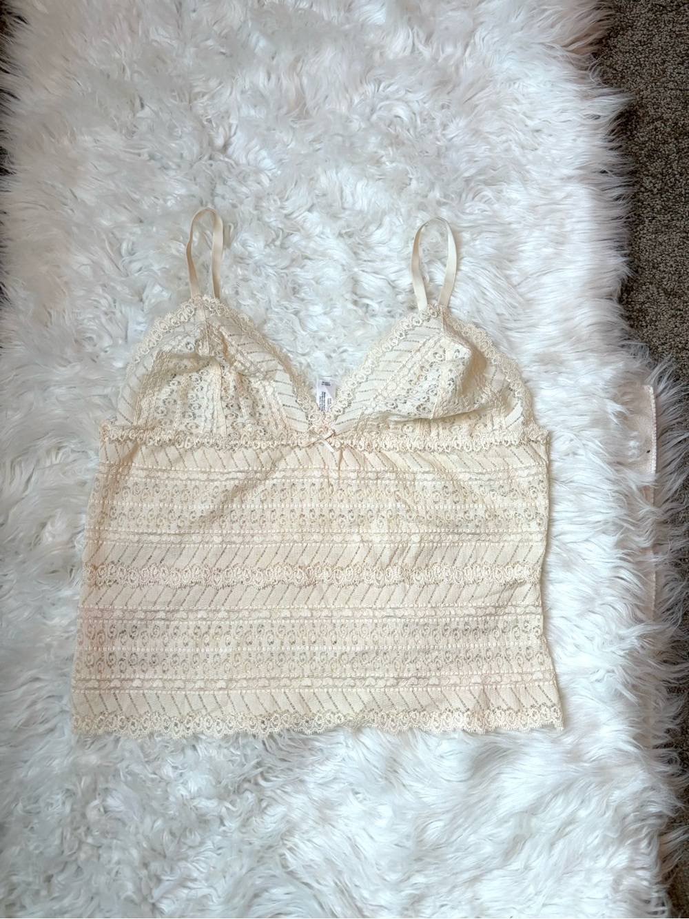 Cream Lace Camisole